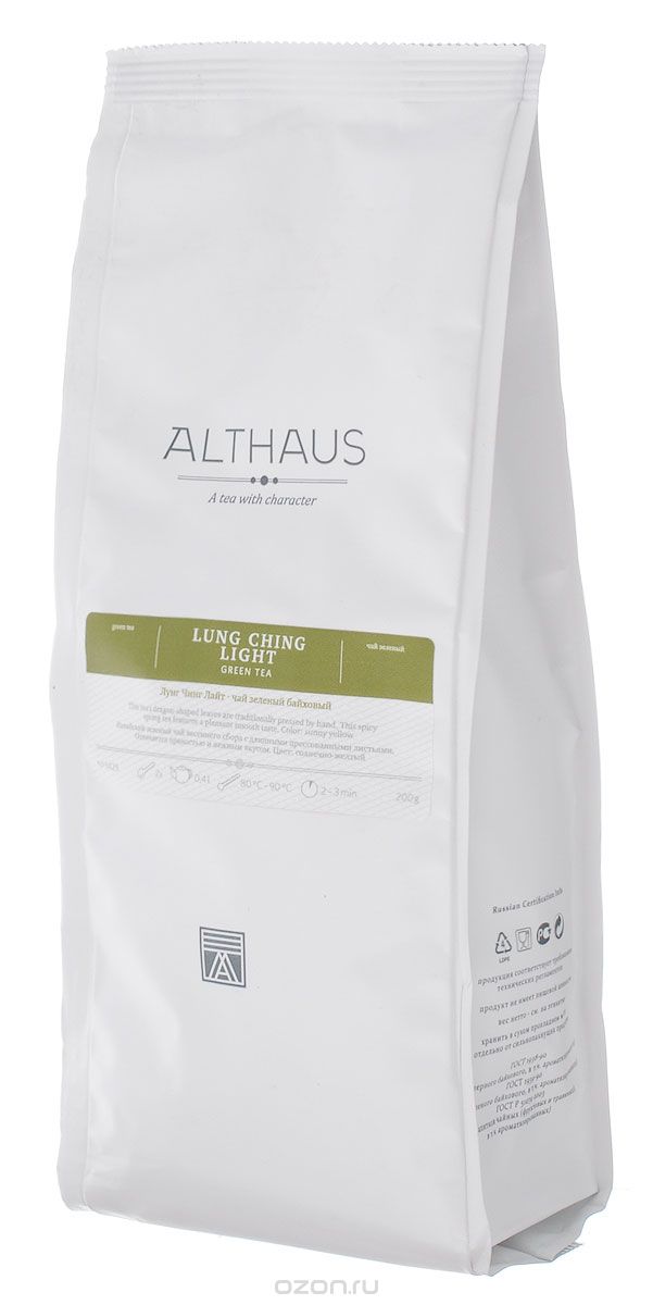 Althaus Lung Ching Light зеленый листовой чай, 200 г