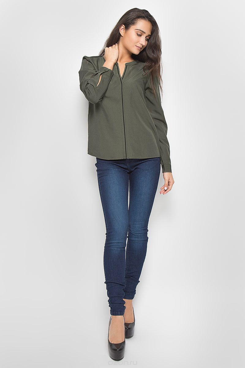 Блуза женская Tom Tailor Contemporary, цвет: хаки. 2032223.00.75_7516. Размер 36 (42)