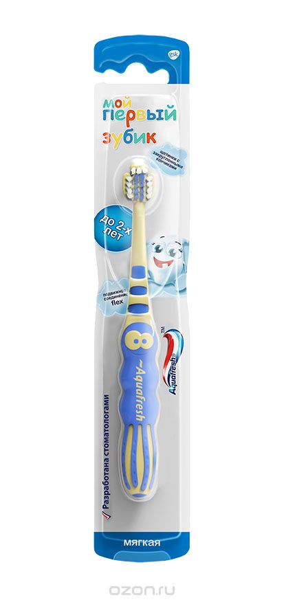 Aquafresh Зубная щетка детская Мой первый зубик 0-2лет