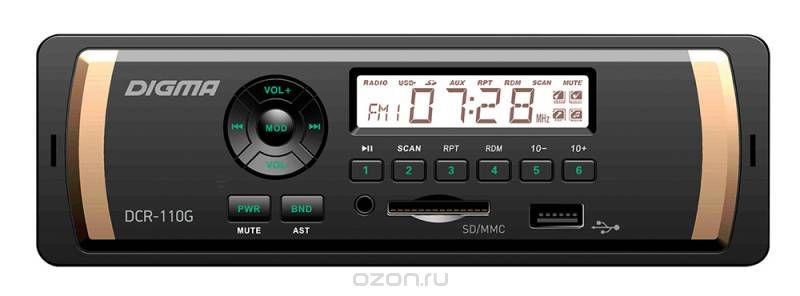 Digma DCR-110G автомагнитола