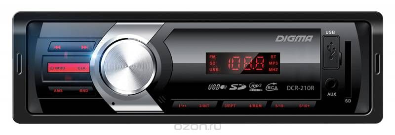 Digma DCR-210R автомагнитола