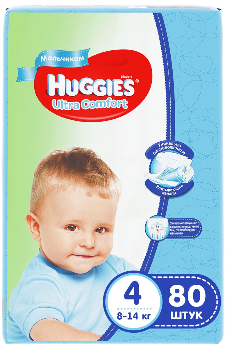 Huggies    Ultra Comfort 8-14  ( 4) 80 