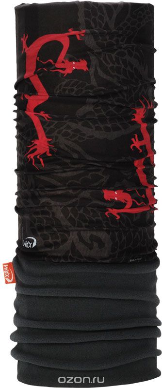 Бандана Wind X-Treme PolarWind, цвет: черный, красный. 2220. Размер универсальный