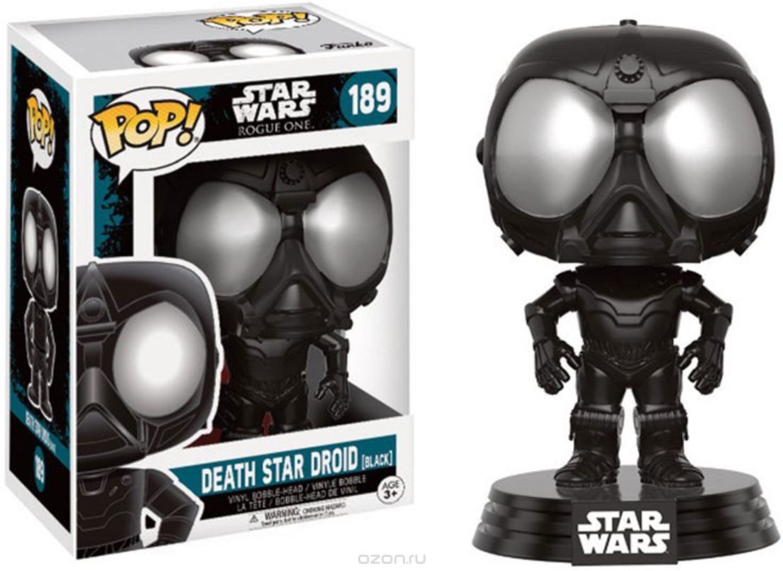 Funko POP! Bobble  Star Wars Rogue One Death Star Droid (Black) 14877