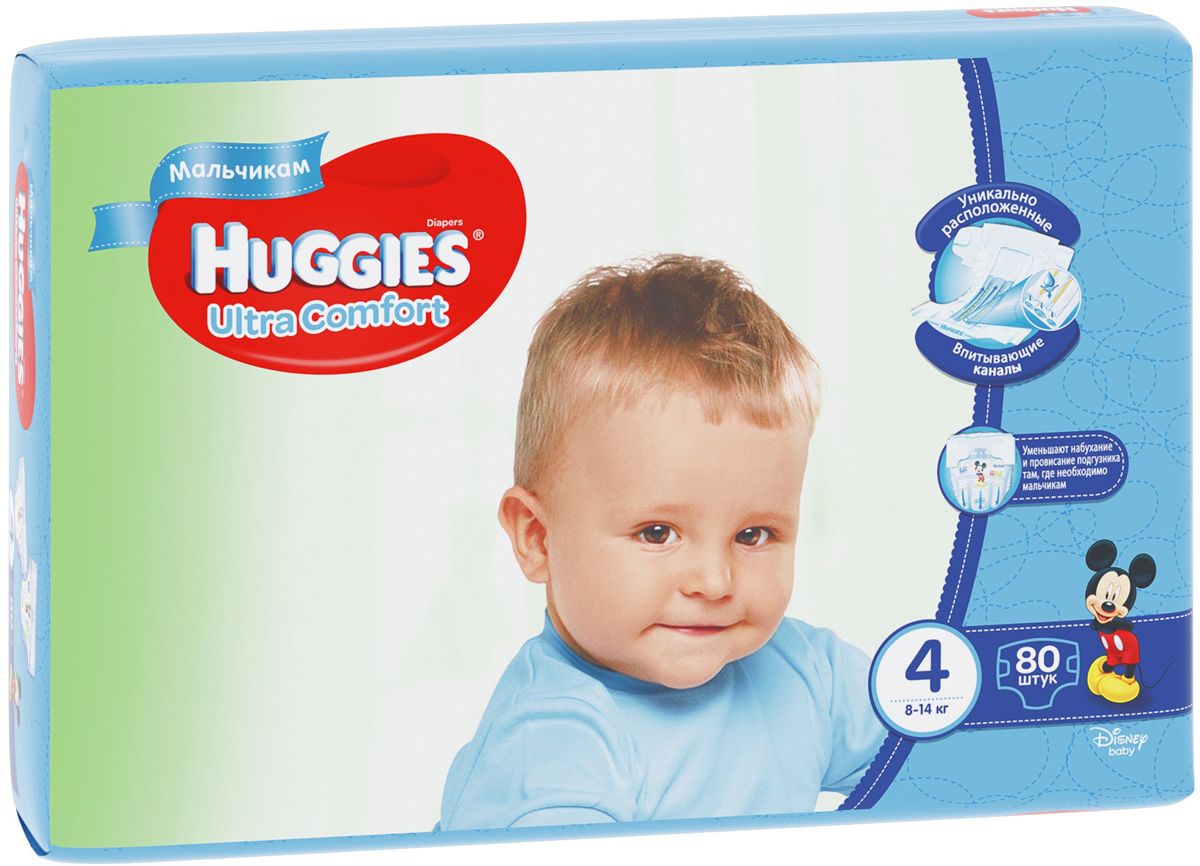Huggies    Ultra Comfort 8-14  ( 4) 80 