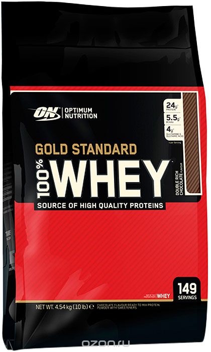  Optimum Nutrition 100% Whey Gold Standard Double Rich Chocolate,   , 4,54 